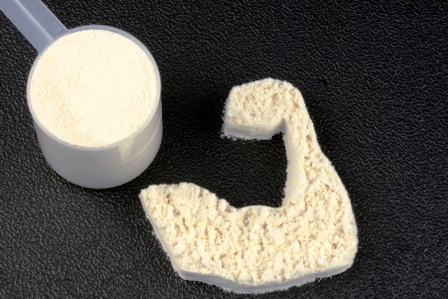 Bielkovinový prášok hrachový proteín - doplnok pre podporu tvorby svalov