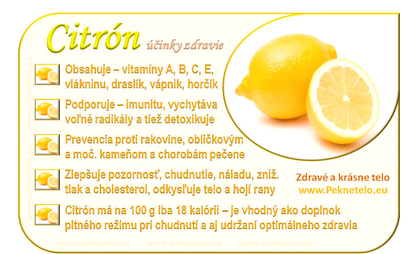 citrón účinky