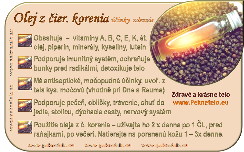 Info obrazok olej z cierneho korenia Info obrazok olej z cierneho korenia