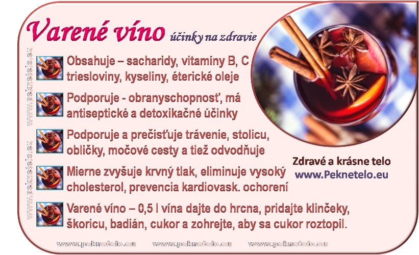 Info obrázok varené víno