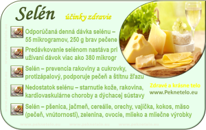 Selén - info obrázok