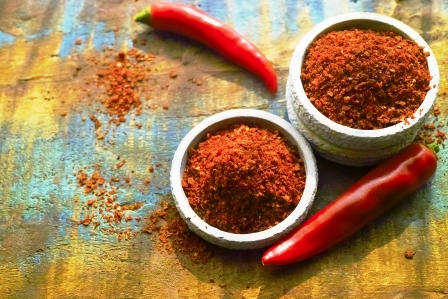 chili pepper a susene praskove korenie