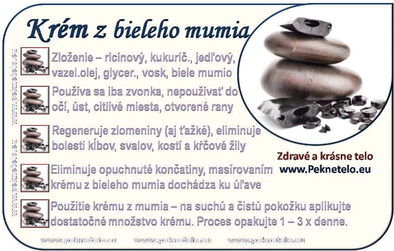 info krem z bieleho mumia